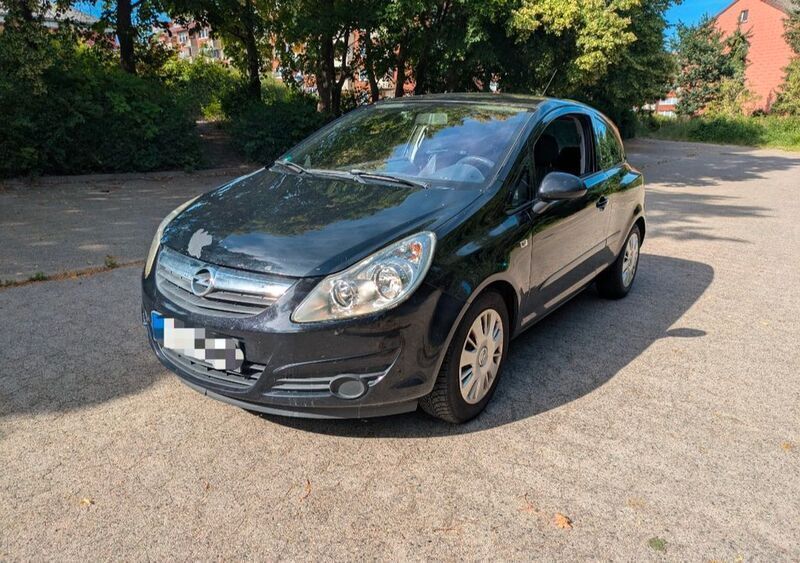 Schwarz Gebraucht 2007 Opel Corsa Limousine | 1.899 € (Fairer Preis) - Bild 1/4