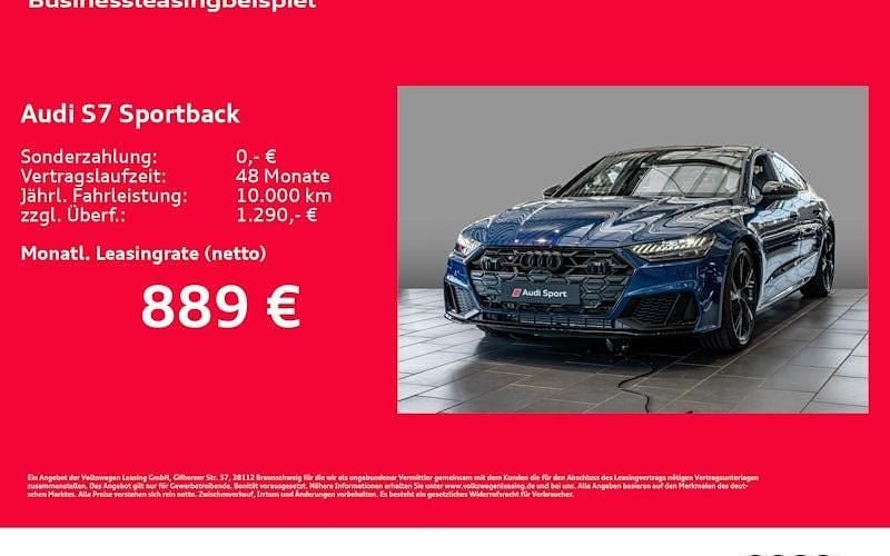 Blau Neu 2025 Audi S7 Sportback Ambiente Kleinwagen | 101.148 € (Fairer Preis) - Bild 1/4