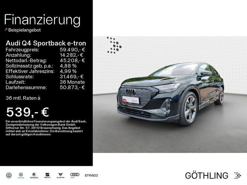 Metallic Gebraucht 2025 Audi Q4 Sportback e-tron S-Line SUV | 59.490 € - Bild 1/4