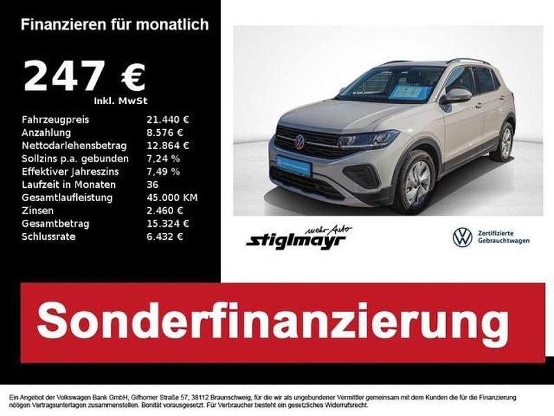 Gebraucht VW T-Cross Life 95 PS (69 kW) 2025 Grau SUV