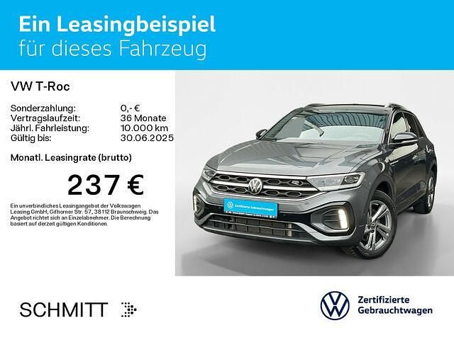 Gebraucht VW T-Roc R-line 150 PS (110 kW) 2024 Indiumgrau metallic/schwarz SUV