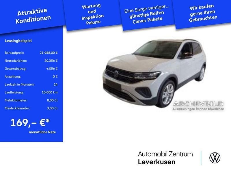 Ascotgrau Gebraucht 2024 VW T-Cross Goal SUV | 21.988 € (Superpreis) - Bild 1/4
