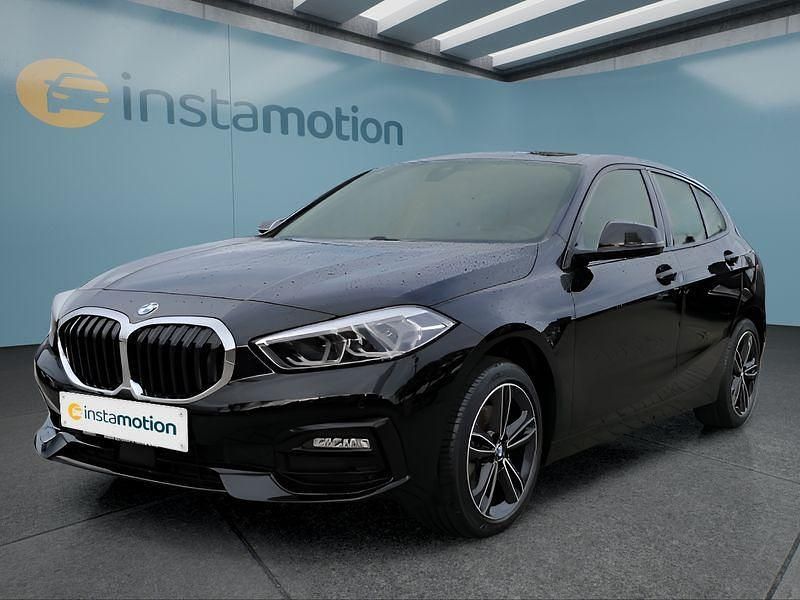 Schwarz Gebraucht 2021 BMW 118 Sport Line Kleinwagen | 24.749 € (Teuer) - Bild 1/4