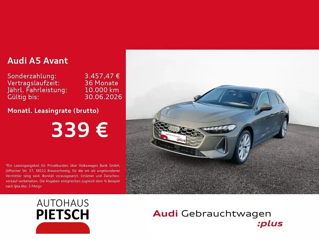 Second-hand Audi A5 Sport 204 CP (150 kW) 2025 Gri Break