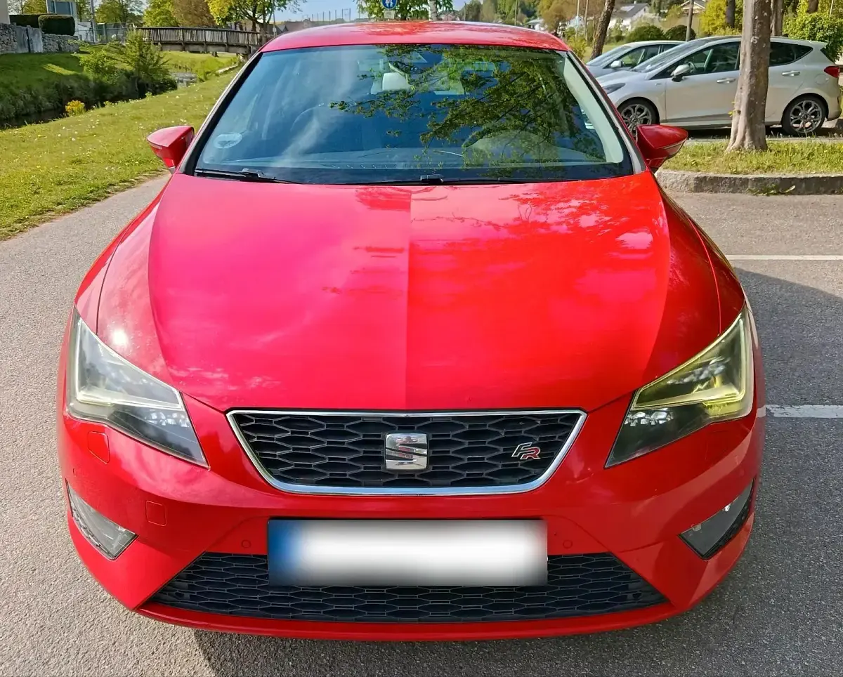 Usata Seat Leon FR 122 CV (89 kW) 2012 Rosso Berlina