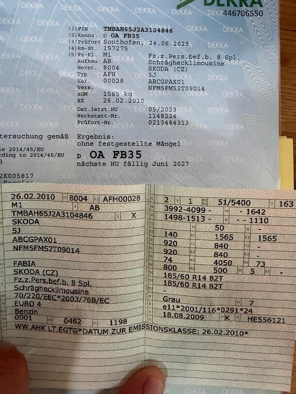 Gebraucht Skoda Fabia 70 PS (51 kW) 2010 Kleinwagen