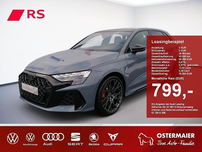 Kemoragrau Gebraucht 2025 Audi RS3 Sportback Ambiente Kleinwagen | 64.470 € (Superpreis) - Bild 1/4