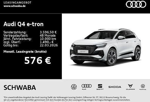 Neu Audi Q4 e-tron Ambiente 210 kW (286 PS) 2026 Weiß SUV