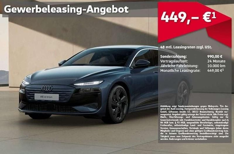 Plasmablau metallic Neu 2025 Audi A6 e-tron Performance Kombi | 70.950 € - Bild 1/4