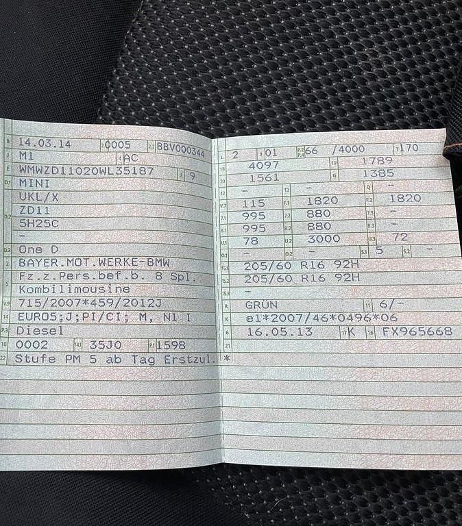 Gebraucht Mini One D Countryman 90 PS (66 kW) 2014 Grün SUV