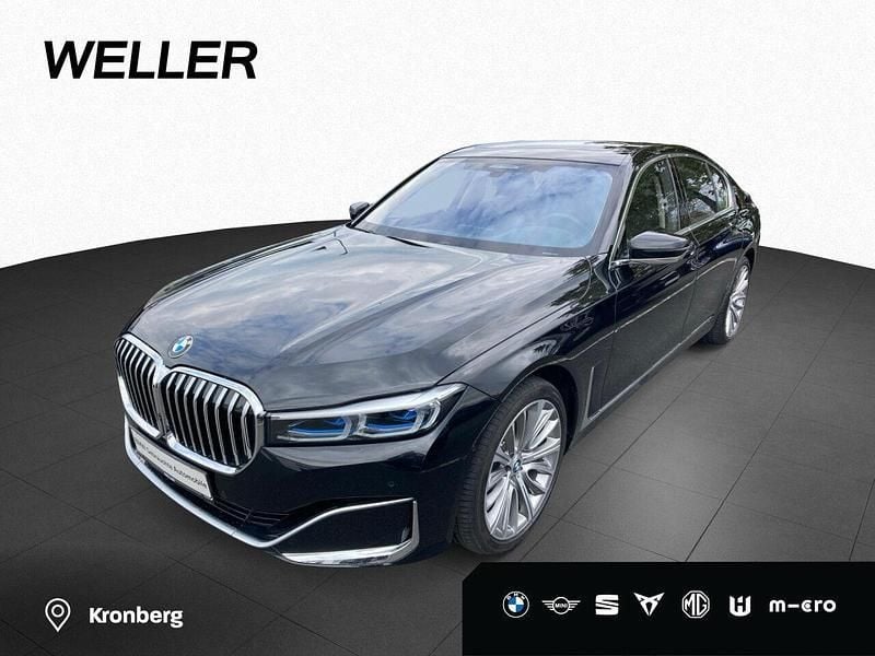 Black sapphire (schwarz) Gebraucht 2021 BMW 750 Sport Line Limousine | 52.890 € (Superpreis) - Bild 1/4