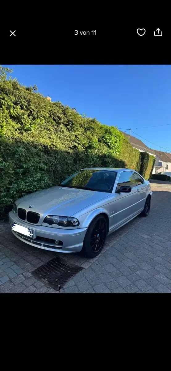 Usata BMW 320 170 CV (125 kW) 2003 Argento Coupé