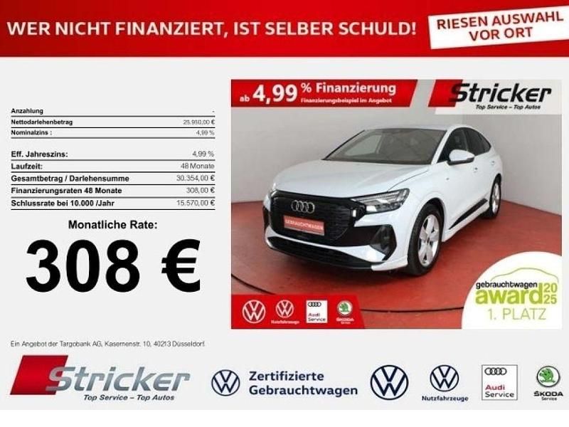 Gletscherweiß metallic (metallic) Gebraucht 2022 Audi e-tron Sportback S-Line SUV | 25.949 € (Superpreis) - Bild 1/4