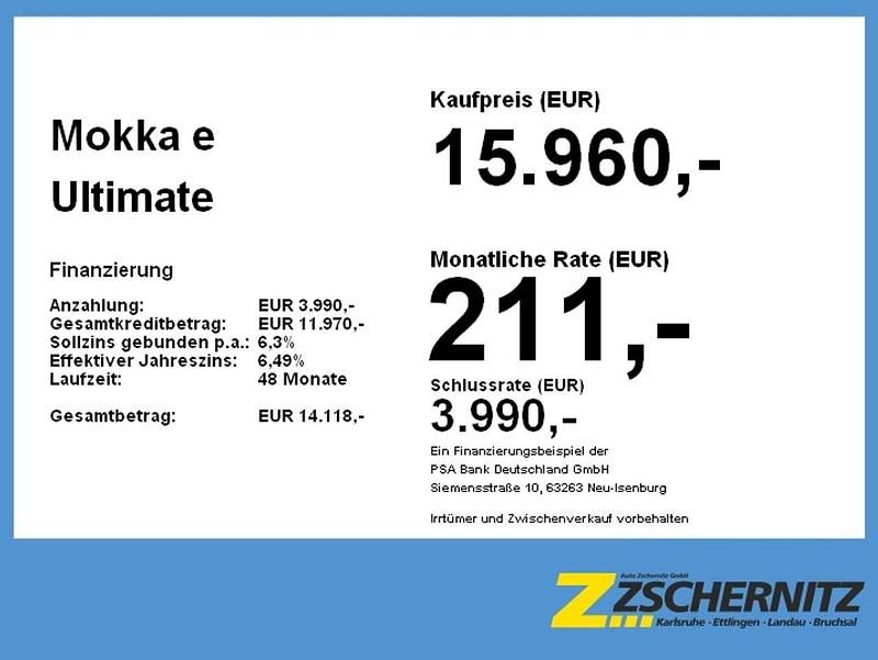 Gebraucht Opel Mokka-e Ultimate 100 kW (136 PS) 2021 Matcha green/ikone gruen SUV