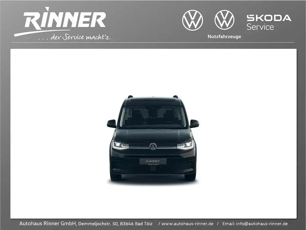 Neu VW Caddy Dark Label 122 PS (89 kW) 2026 Schwarz Van / Kleinbus