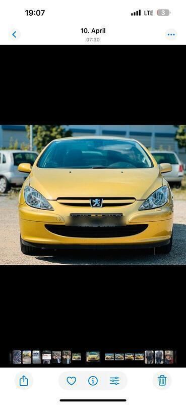 Gold Gebraucht 2004 Peugeot 307 CC Cabrio | 700 € - Bild 1/4
