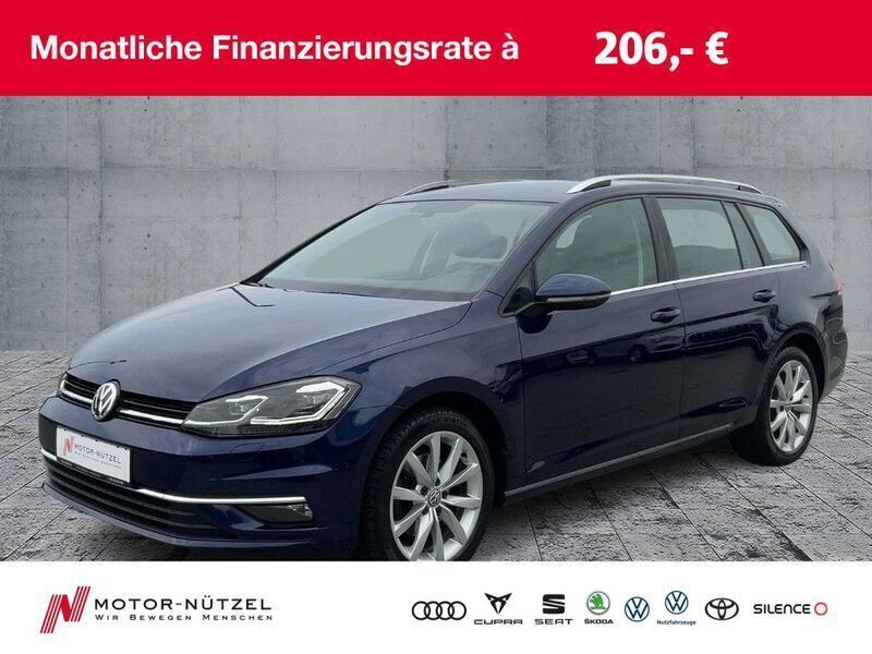 Atlantik blue metallic Gebraucht 2020 VW Golf VII Highline Kombi | 20.930 € (Fairer Preis) - Bild 1/4