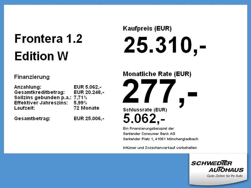 Neu Opel Frontera Edition 145 PS (106 kW) 2025 Grün/typ aussenverkleidung met SUV