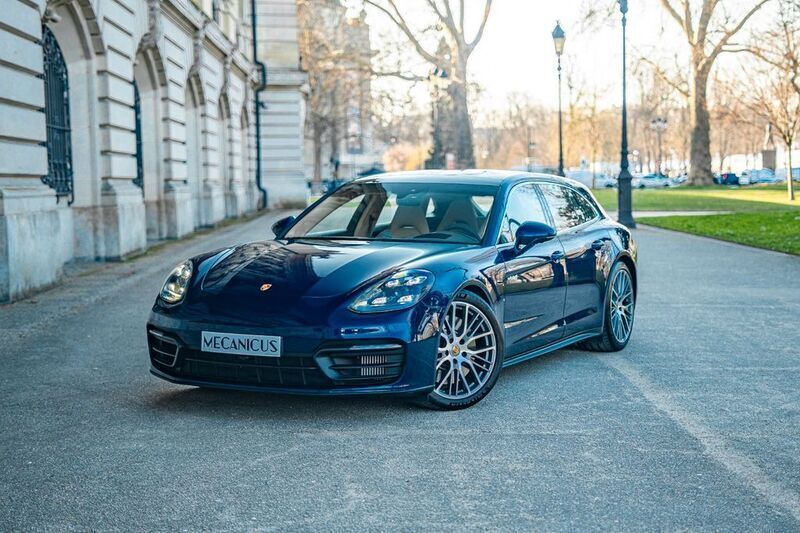 Blau Gebraucht 2022 Porsche Panamera S E-Hybrid Sport Turismo Limousine | 117.900 € - Bild 1/4