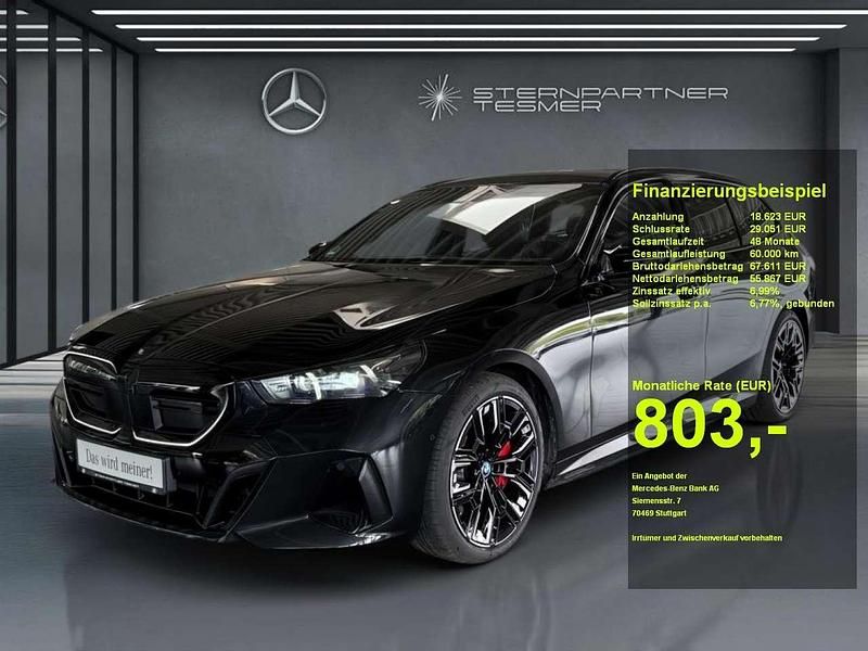 Schwarz metallic Gebraucht 2024 BMW i5 Sport Line Limousine | 71.950 € (Superpreis) - Bild 1/3