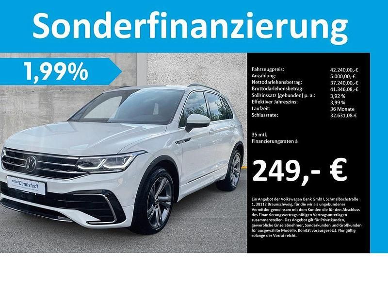 Pure white Gebraucht 2024 VW Tiguan R-line SUV | 41.920 € (Fairer Preis) - Bild 1/4