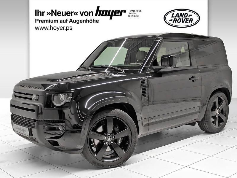 Santorini black metallic Gebraucht 2025 Land Rover Defender Black Edition SUV | 124.430 € - Bild 1/4