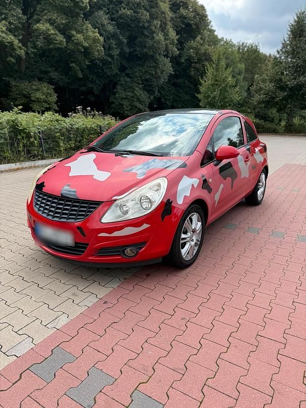 Rot Gebraucht 2007 Opel Corsa Kleinwagen | 599 € (Superpreis) - Bild 1/4