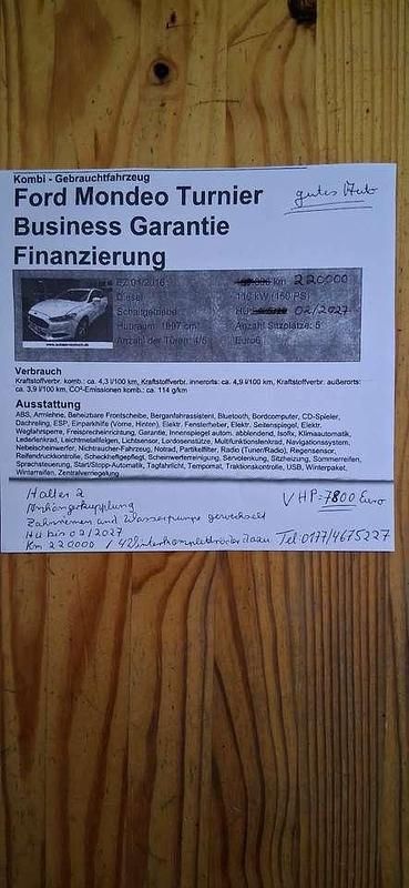 Gebraucht Ford Mondeo Titanium 150 PS (110 kW) 2016 Kombi