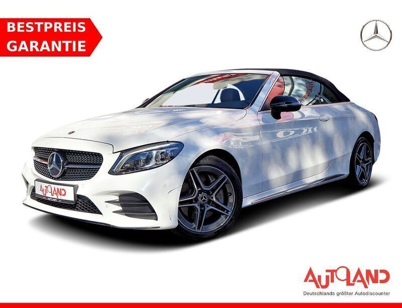 Weiß Gebraucht 2019 Mercedes C300 AMG line Cabrio | 37.990 € (Fairer Preis) - Bild 1/2