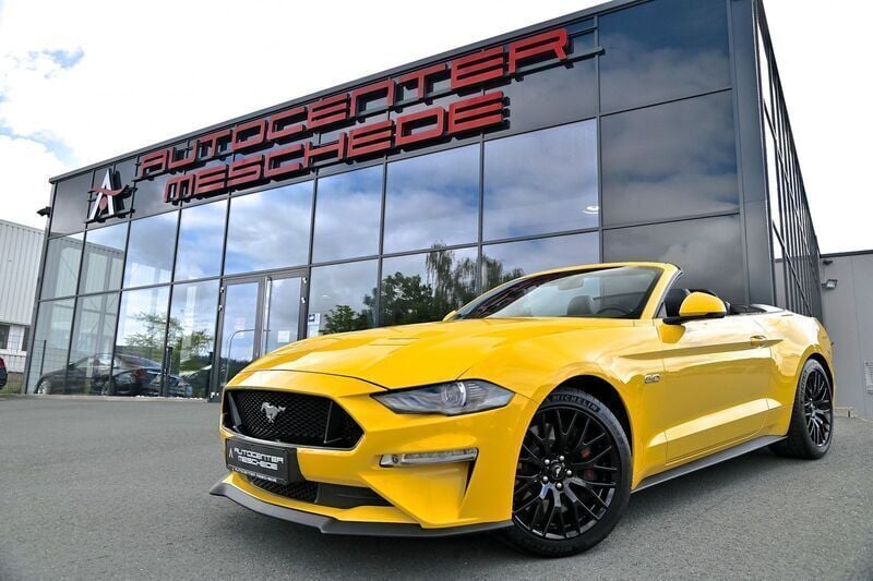 Californiagelb Gebraucht 2018 Ford Mustang GT Cabrio | 45.790 € (Etwas zu teuer) - Bild 1/4