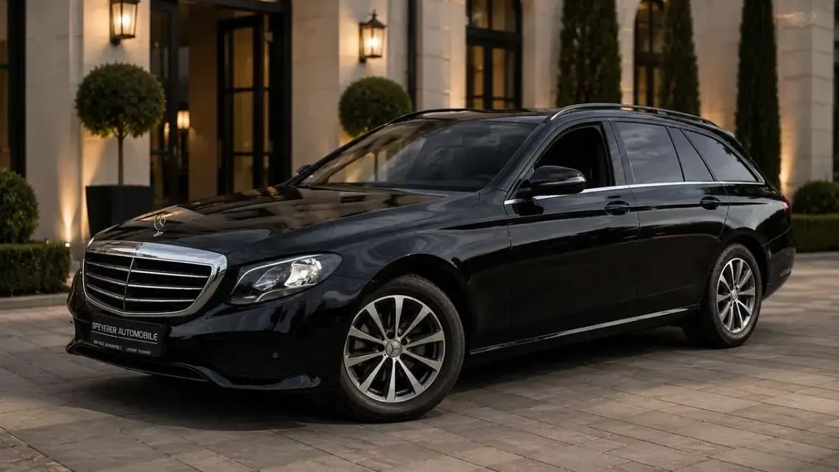Gebraucht Mercedes E220 194 PS (142 kW) 2019 Schwarz/baltic black Kombi