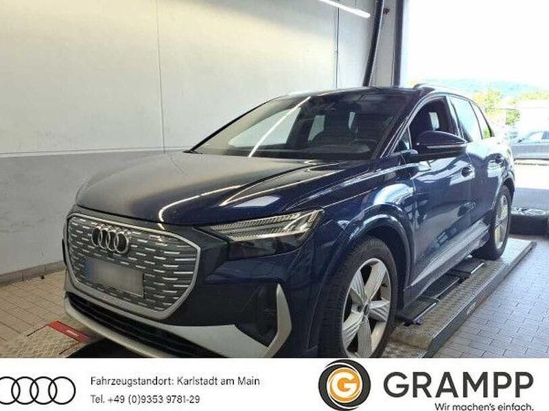 Blau Gebraucht 2022 Audi Q4 e-tron S-Line SUV | 36.440 € (Fairer Preis) - Bild 1/4