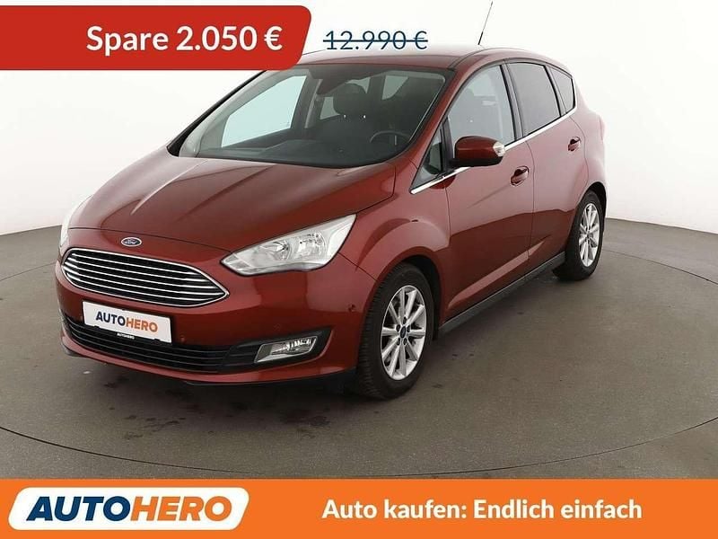 Rot Gebraucht 2015 Ford C-MAX Titanium Van / Kleinbus | 10.940 € (Fairer Preis) - Bild 1/3