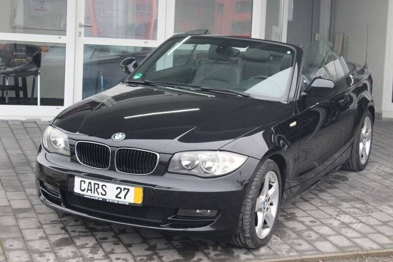 Schwarz Gebraucht 2010 BMW 118 Cabriolet Advantage Cabrio | 7.999 € (Superpreis) - Bild 1/4