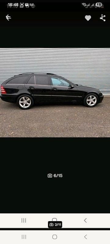 Schwarz Gebraucht 2006 Mercedes C280 Avantgarde Kombi | 3.989 € (Guter Preis) - Bild 1/4