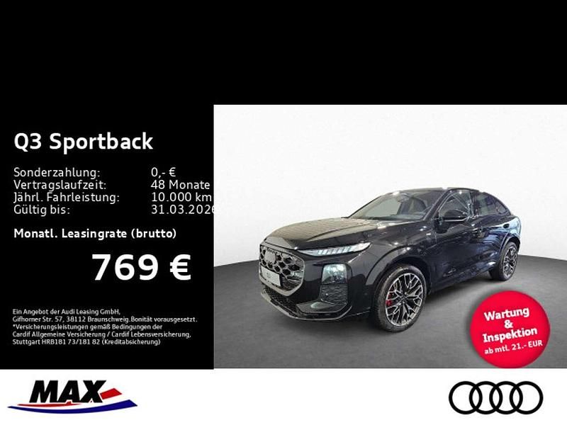 Mythosschwarz metallic Neu 2025 Audi Q3 S-Line SUV | 62.980 € (Teuer) - Bild 1/3