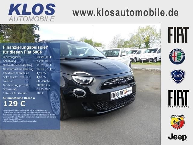 Gebraucht Fiat 500e Action 69 kW (95 PS) 2022 Schwarz Kleinwagen