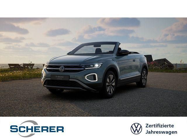 Petroleum blue metallic schwar Gebraucht 2025 VW T-Roc Cabriolet Cabrio | 28.490 € (Superpreis) - Bild 1/4