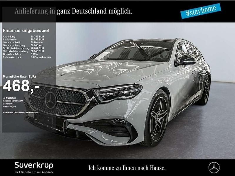 Grau manufaktur lack manufaktur alpingra Gebraucht 2024 Mercedes E300 AMG Kombi | 58.300 € (Guter Preis) - Bild 1/3