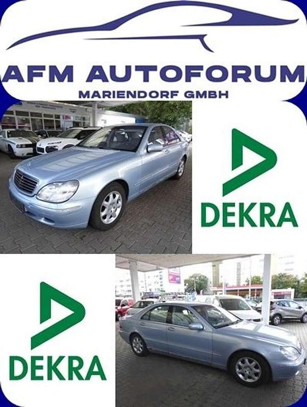 Chalcedonblau metalliclack Gebraucht 1999 Mercedes S320 Limousine | 2.999 € (Fairer Preis) - Bild 1/4