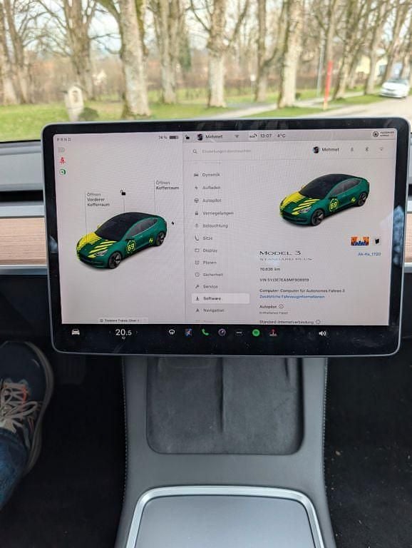 Gebraucht Tesla Model 3 Standard Range Plus 239 kW (325 PS) 2021 Weiß Limousine