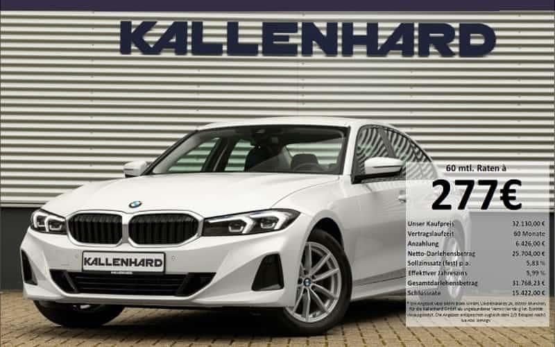 Weiss Gebraucht 2023 BMW 320 Sport Line Limousine | 32.130 € (Superpreis) - Bild 1/4