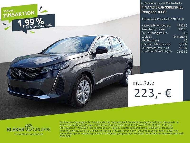 Gebraucht Peugeot 3008 Active 131 PS (96 kW) 2023 Grau Limousine