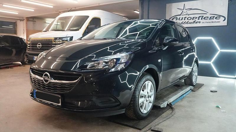 Gebraucht Opel Corsa Edition 90 PS (66 kW) 2016 Schwarz Limousine