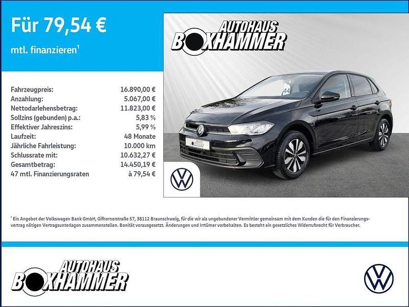 Gebraucht VW Polo Move 95 PS (69 kW) 2023 Schwarz Limousine