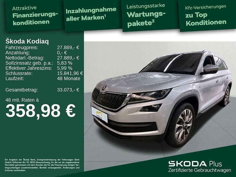 Brillantsilber metallic Gebraucht 2021 Skoda Kodiaq Clever SUV | 27.889 € (Fairer Preis) - Bild 1/4