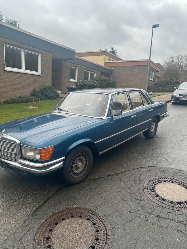 Blau Gebraucht 1979 Mercedes S280 Limousine | 8.950 € - Bild 1/4