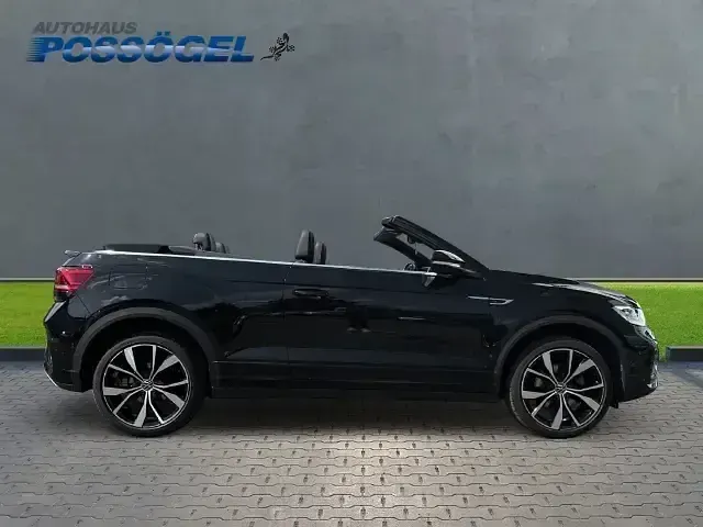 Gebraucht VW T-Roc Cabriolet R-line 150 PS (110 kW) 2023 Schwarz Cabrio