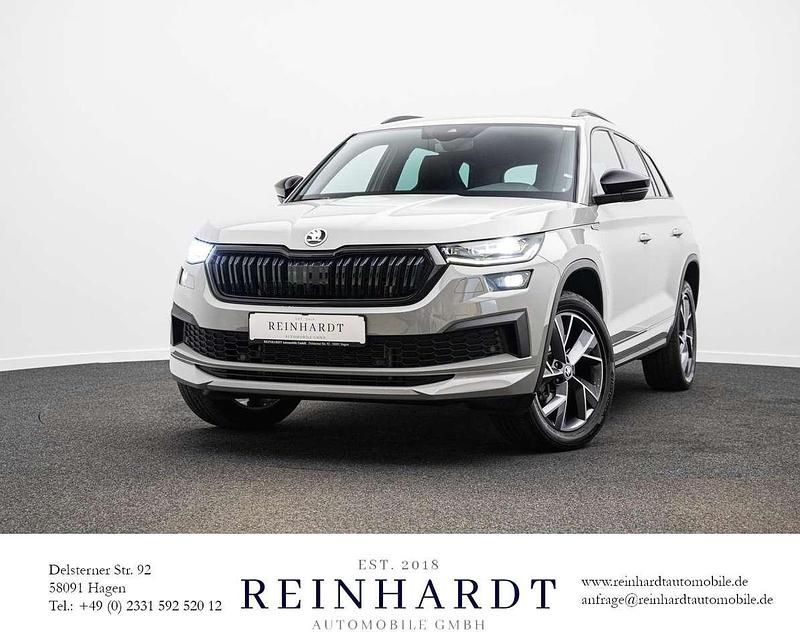 Steelgrau Gebraucht 2022 Skoda Kodiaq SportLine SUV | 35.125 € (Fairer Preis) - Bild 1/3