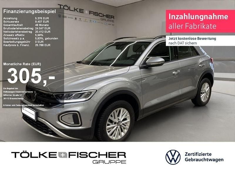 Gebraucht VW T-Roc Life 150 PS (110 kW) 2022 Pyrit silber (metallic) SUV